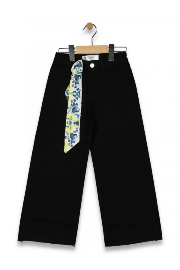 GENİŞ PAÇA JEANS KIZ PANTOLON