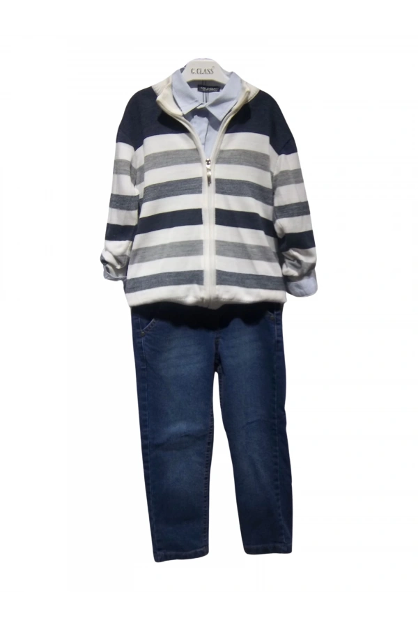 JEANS PANTOLONLU HIRKALI ERKEK TAKIM