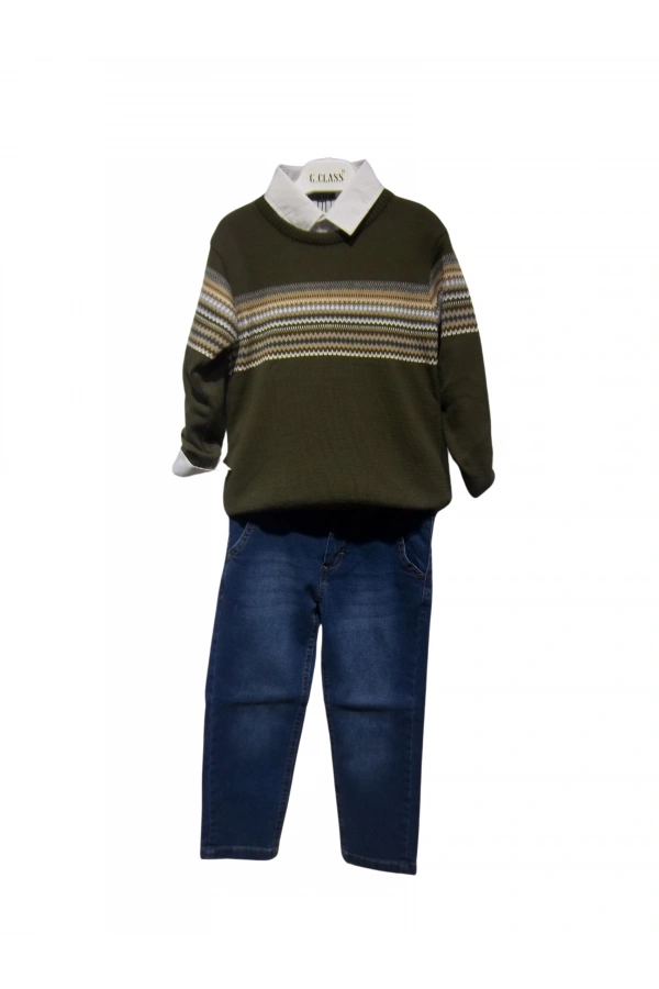 JEANS PANTOLONLU KAZAKLI ERKEK TAKIM