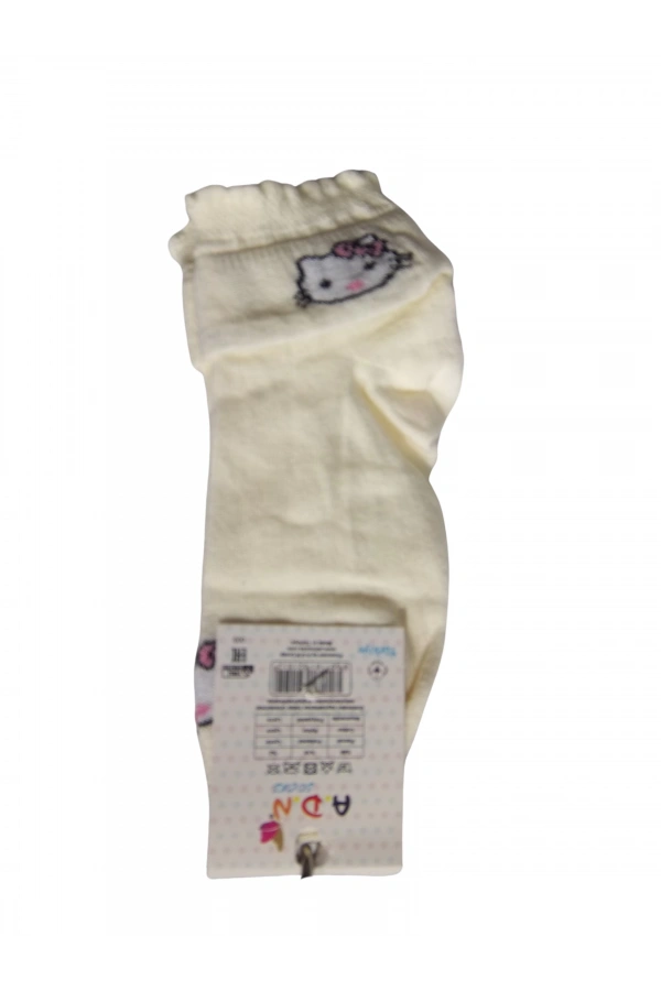 KIZ ÇOCUK KITTY FİGÜRLÜ PATİK ÇORAP