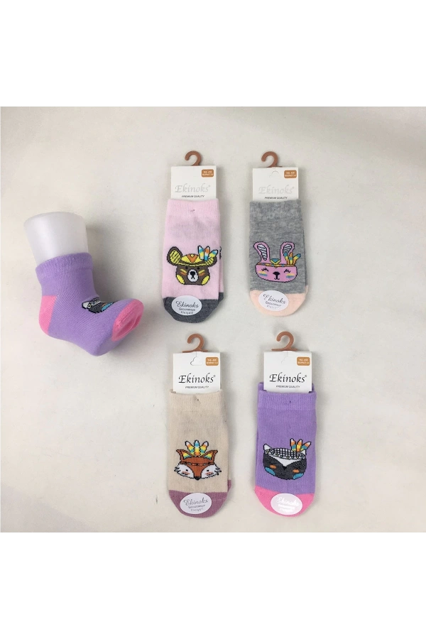 KIZ BEBEK DESENLİ PATİK ÇORAP