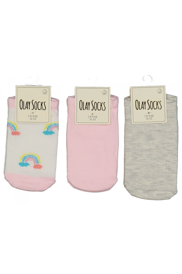 KIZ ÇOCUK DESENLİ PATİK ÇORAP