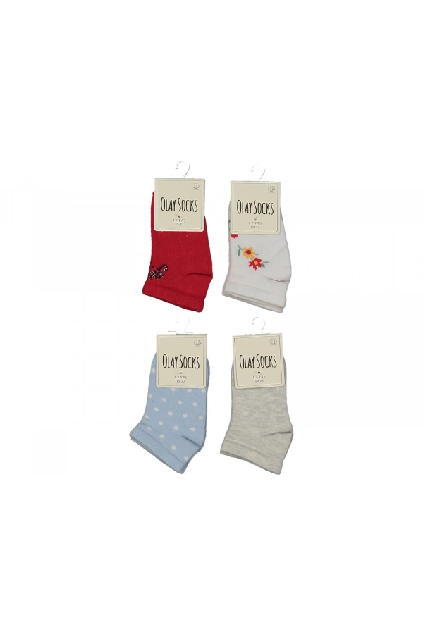 KIZ ÇOCUK RENKLİ PATİK ÇORAP