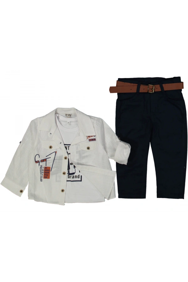 PASSION BASKILI GÖMLEKLİ ERKEK TAKIM