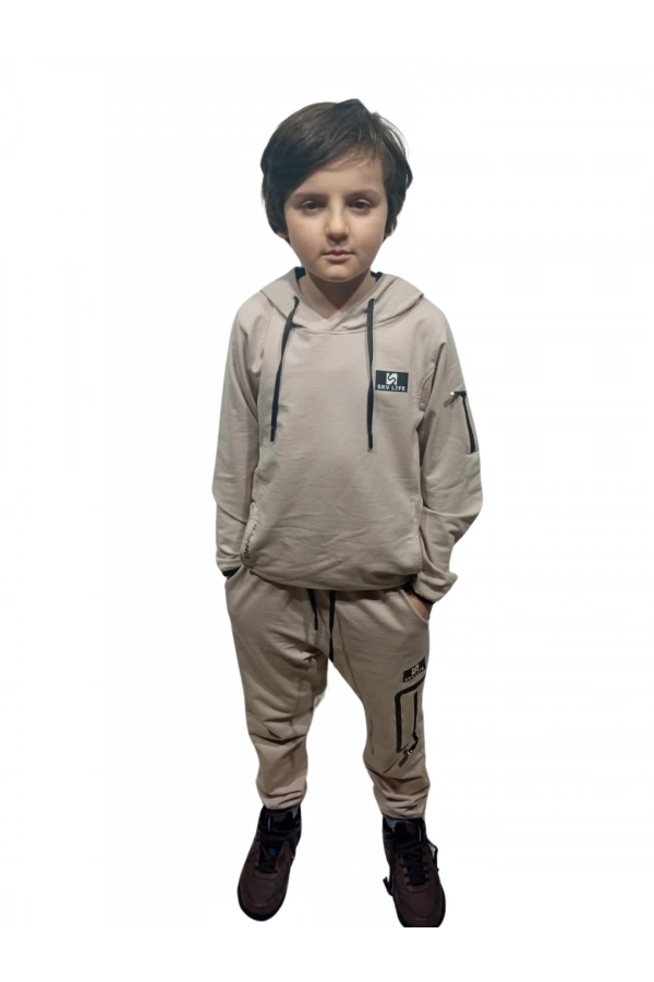 SRV LIFE BASKILI ERKEK EŞOFMAN TAKIMI