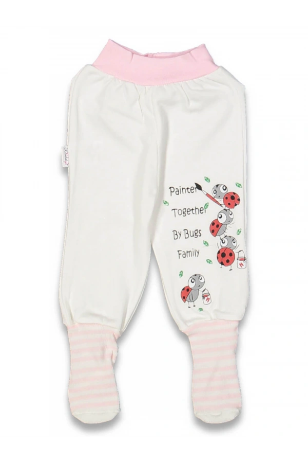 UĞURBÖCEĞİ BASKILI PATİKLİ KIZ TEK ALT