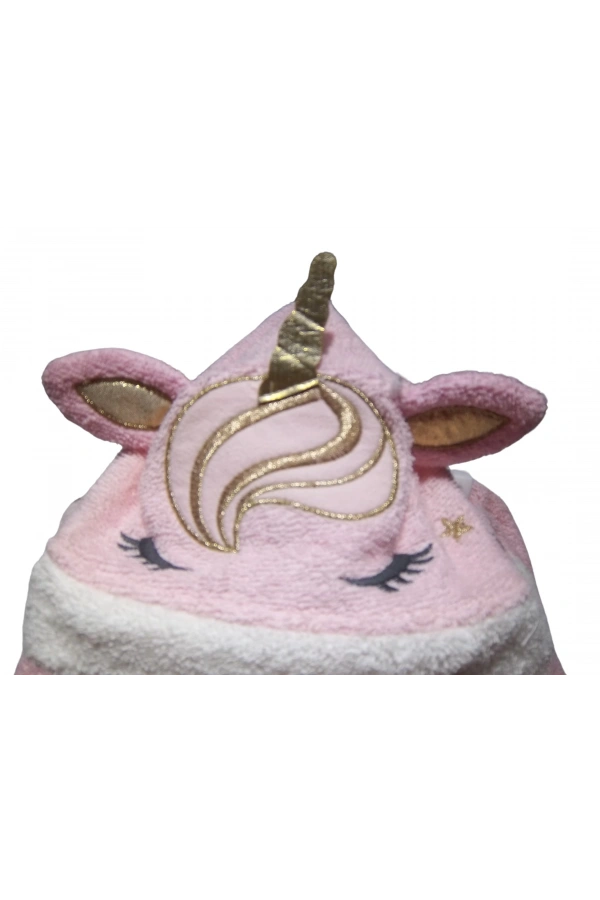 UNICORN DETAYLI KIZ BORNOZ