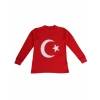 AY-YILDIZ BASKILI UZUN KOLLU TSHIRT