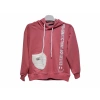 TRİKO CEPLİ KAPÜŞONLU KIZ SWEATSHIRT