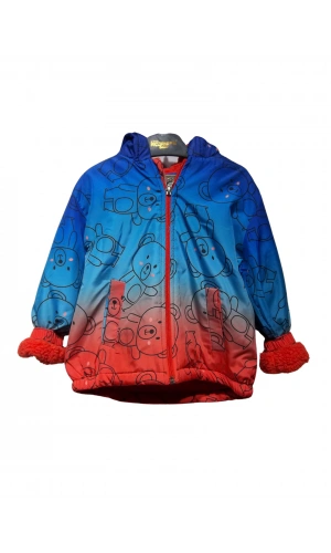 AYICIK BASKILI KUZU ASTARLI ERKEK MONT