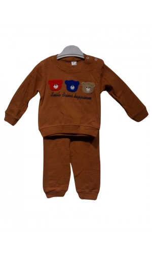 AYICIK NAKIŞLI WAFFLE ERKEK TAKIM