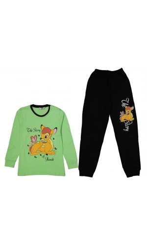 CEYLAN BASKILI KIZ PİJAMA TAKIMI