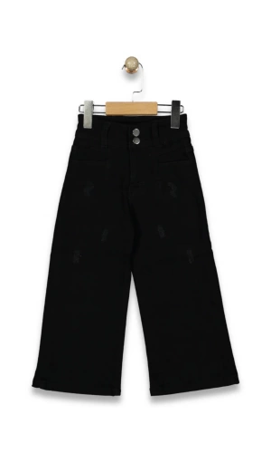 ÇİFT DÜĞMELİ KIZ JEANS PANTOLON