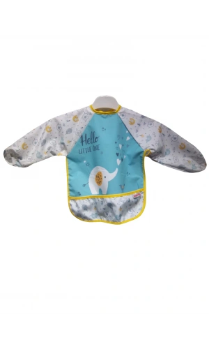 DESENLİ CEPLİ UZUN KOLLU ÖNLÜK