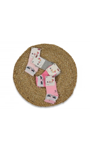 KIZ ÇOCUK DESENLİ SOKET ÇORAP