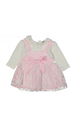 FİYONKLU TÜLLÜ KIZ ELBİSE