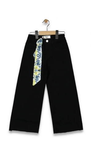 GENİŞ PAÇA JEANS KIZ PANTOLON