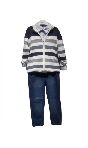 JEANS PANTOLONLU HIRKALI ERKEK TAKIM