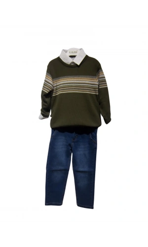 JEANS PANTOLONLU KAZAKLI ERKEK TAKIM