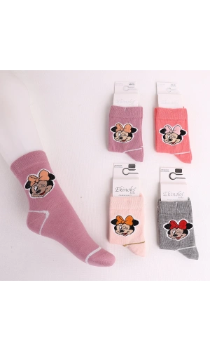 KIZ ÇOCUK MINNIE DESEN SOKET ÇORAP