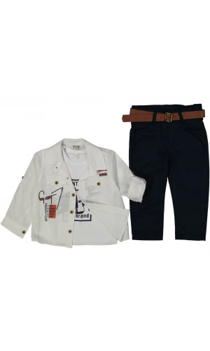 PASSION BASKILI GÖMLEKLİ ERKEK TAKIM