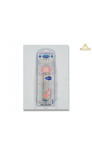 SİLİKON KİRAZ UÇLU CAM BİBERON (250 ml.)