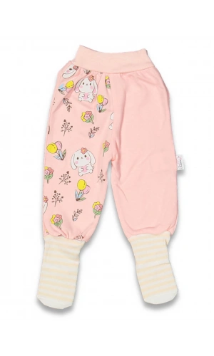 TAVŞAN BASKILI PATİKLİ KIZ TEK ALT