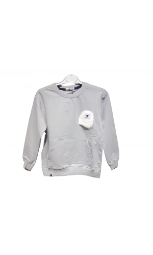 TRİKO BERELİ KANGURU CEPLİ KIZ SWEATSHIRT