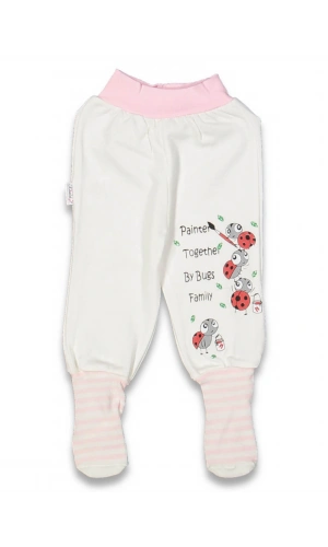 UĞURBÖCEĞİ BASKILI PATİKLİ KIZ TEK ALT