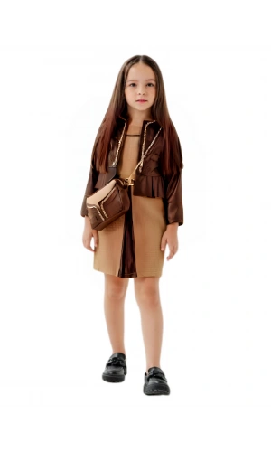 DERi CEKETLİ ÇANTALI KIZ TAKIM