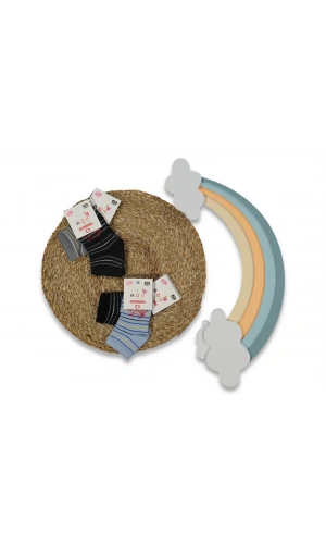 ERKEK ÇOCUK BİSİKLET DESEN PATİK ÇORAP