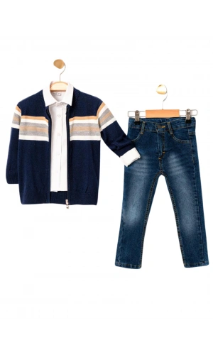 HIRKALI GÖMLEKLİ 3LÜ ERKEK TAKIM