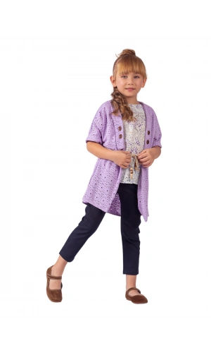 HIRKALI JEANS PANTOLONLU 3LÜ KIZ TAKIM