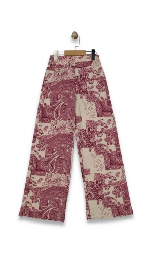 ŞAL DESEN KIZ PANTOLON