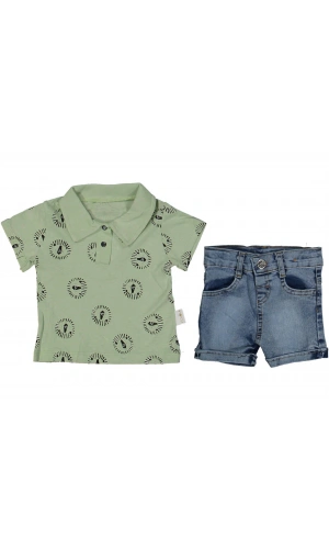 T-SHIRTLÜ JEANS ŞORTLU ERKEK TAKIM