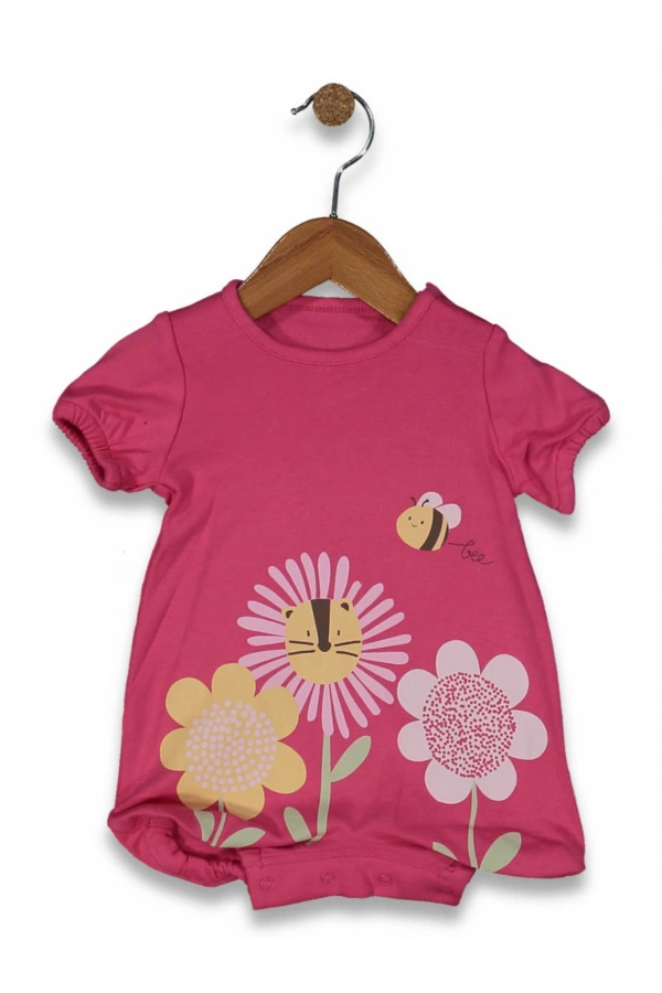 ÇİÇEK BASKILI KIZ TULUM