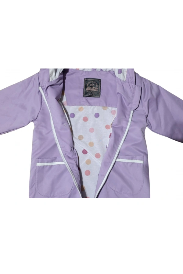 DÜĞME DETAYLI KIZ TRENÇKOT