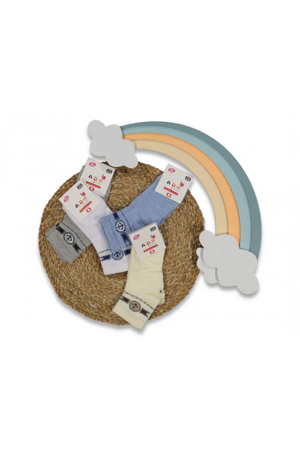 ERKEK ÇOCUK ÇAPA DESEN SOKET ÇORAP