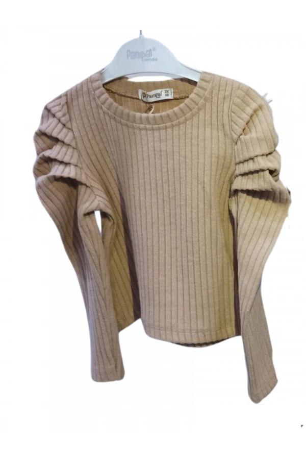 FİTİLLİ DERİ PANTOLONLU KIZ TAKIM