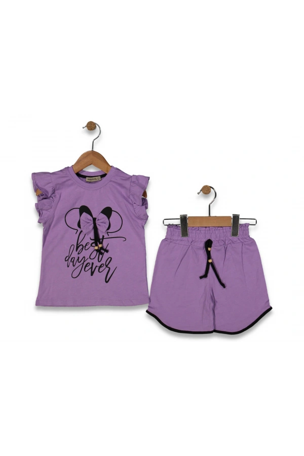 FİYONKLU ŞORTLU KIZ TAKIM