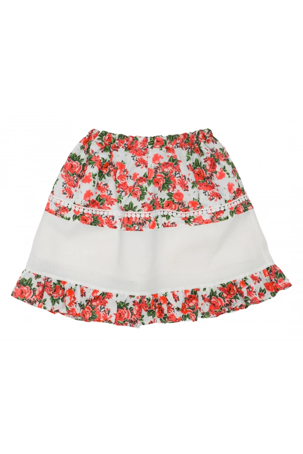 GÜL DESENLİ ASTARLI ETEK