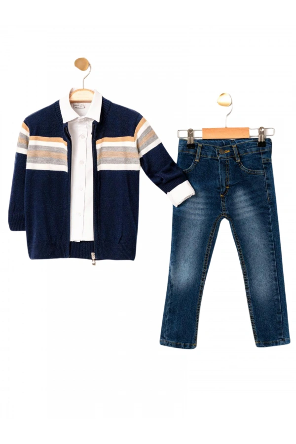 HIRKALI GÖMLEKLİ 3LÜ ERKEK TAKIM