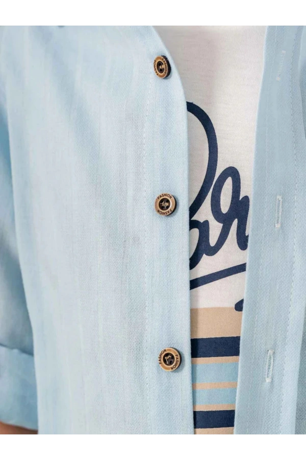 JEANS PANTOLONLU GÖMLEKLİ 3LÜ ERKEK TAKIM