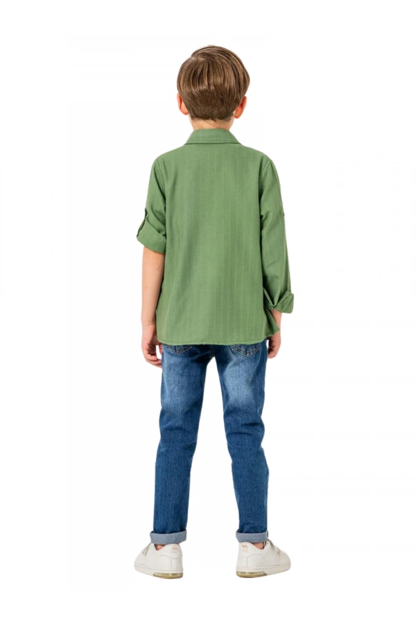 JEANS PANTOLONLU GÖMLEKLİ 3LÜ ERKEK TAKIM