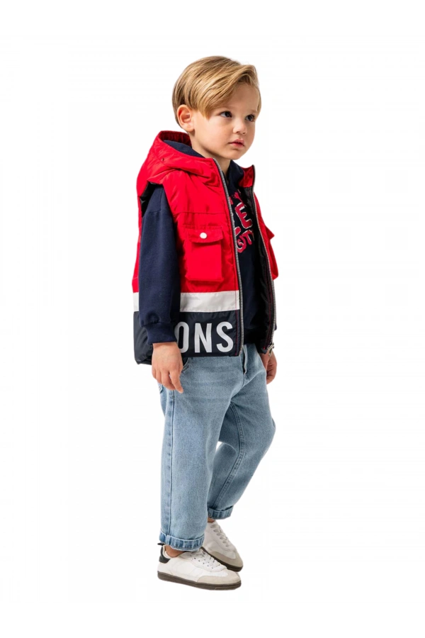 JEANS PANTOLONLU YELEKLİ 3LÜ ERKEK TAKIM