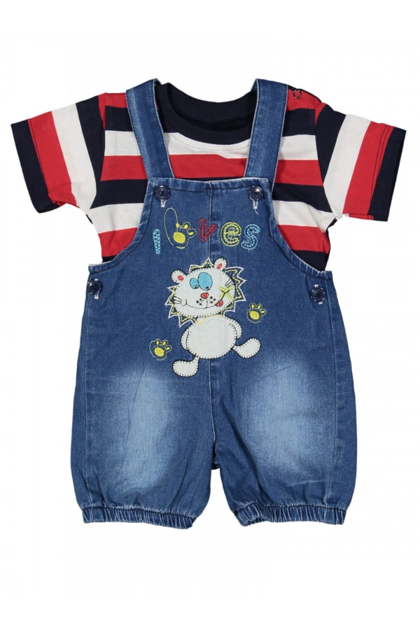 KEDİ NAKIŞLI JEANS BAHÇİVAN TULUM