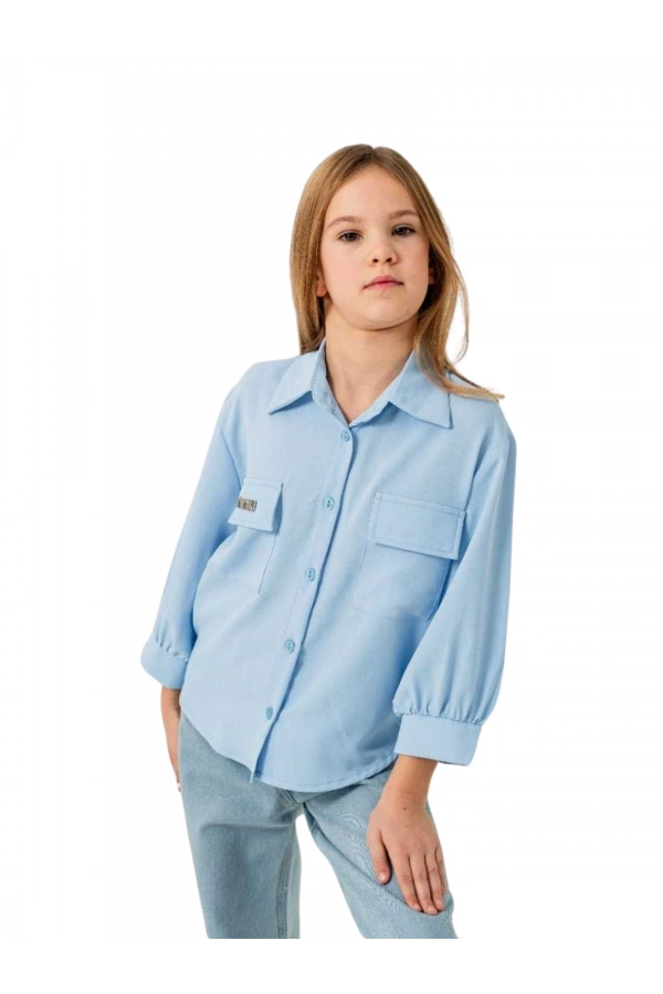 KOL BÜZGÜLÜ KIZ GÖMLEK