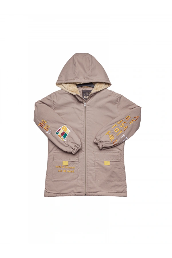 KÜP NAKIŞLI ERKEK MONT