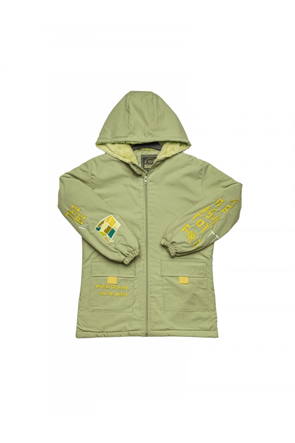 KÜP NAKIŞLI ERKEK MONT