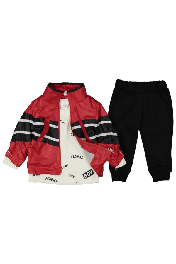 MICRO GARNİLİ YAĞMURLUKLU 3LÜ ERKEK TAKIM